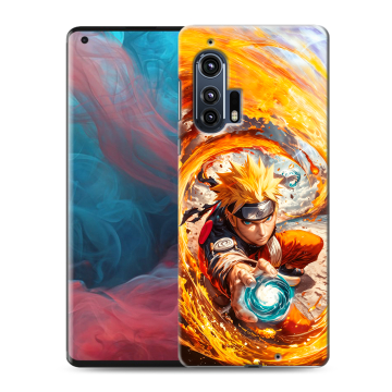 Силиконовый чехол на Motorola Edge Plus с принтом Аниме Наруто Naruto