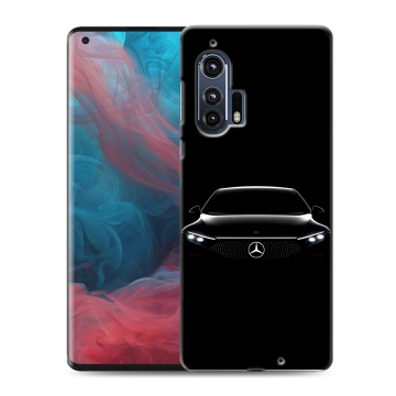 Силиконовый чехол на Motorola Edge Plus с принтом Mercedes Мерседес