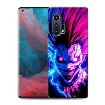 Силиконовый чехол на Motorola Edge Plus с принтом Death note Тетрадь смерти Силиконовый чехол на Motorola Edge Plus с принтом Death note Тетрадь смерти