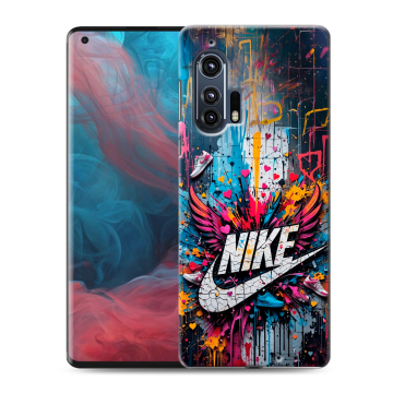 Силиконовый чехол на Motorola Edge Plus с принтом Nike Найк