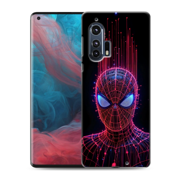 Силиконовый чехол на Motorola Edge Plus с принтом Spiderman Человек паук