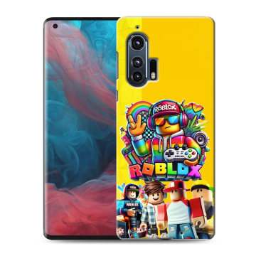 Силиконовый чехол на Motorola Edge Plus с принтом Roblox Роблокс