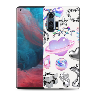 Силиконовый чехол на Motorola Edge Plus с принтом Y2K