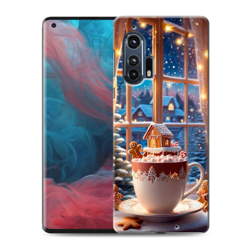 Силиконовый чехол на Motorola Edge Plus с принтом Новый год Силиконовый чехол на Motorola Edge Plus с принтом Новый год