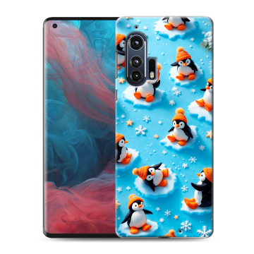Силиконовый чехол на Motorola Edge Plus с принтом Новый год Силиконовый чехол на Motorola Edge Plus с принтом Новый год