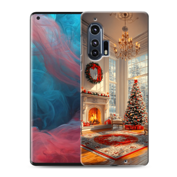 Силиконовый чехол на Motorola Edge Plus с принтом Новый год Силиконовый чехол на Motorola Edge Plus с принтом Новый год