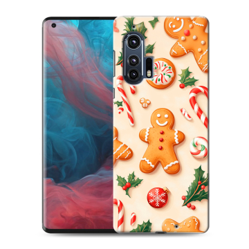 Силиконовый чехол на Motorola Edge Plus с принтом Новый год Силиконовый чехол на Motorola Edge Plus с принтом Новый год