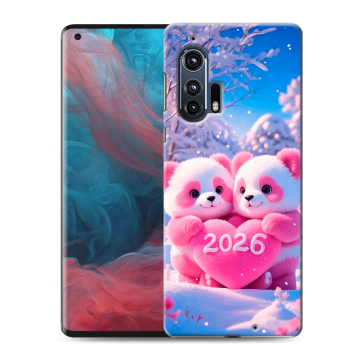 Силиконовый чехол на Motorola Edge Plus с принтом Новый год Силиконовый чехол на Motorola Edge Plus с принтом Новый год