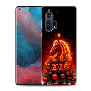 Силиконовый чехол на Motorola Edge Plus с принтом Новый год Силиконовый чехол на Motorola Edge Plus с принтом Новый год