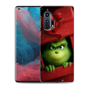 Силиконовый чехол на Motorola Edge Plus с принтом Новый год Силиконовый чехол на Motorola Edge Plus с принтом Новый год