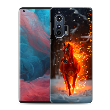 Силиконовый чехол на Motorola Edge Plus с принтом Новый год Силиконовый чехол на Motorola Edge Plus с принтом Новый год