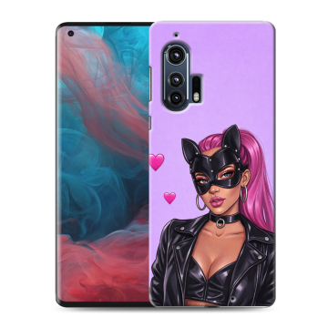 Силиконовый чехол на Motorola Edge Plus с принтом женский Силиконовый чехол на Motorola Edge Plus с принтом женский