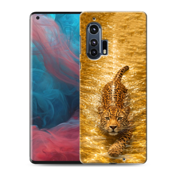 Силиконовый чехол на Motorola Edge Plus с принтом женский