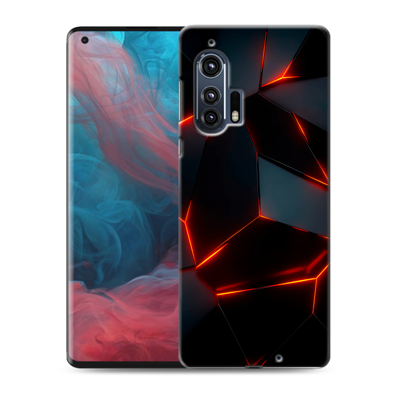 Силиконовый чехол на Motorola Edge Plus с принтом Яркие абстракции Силиконовый чехол на Motorola Edge Plus с принтом Яркие абстракции