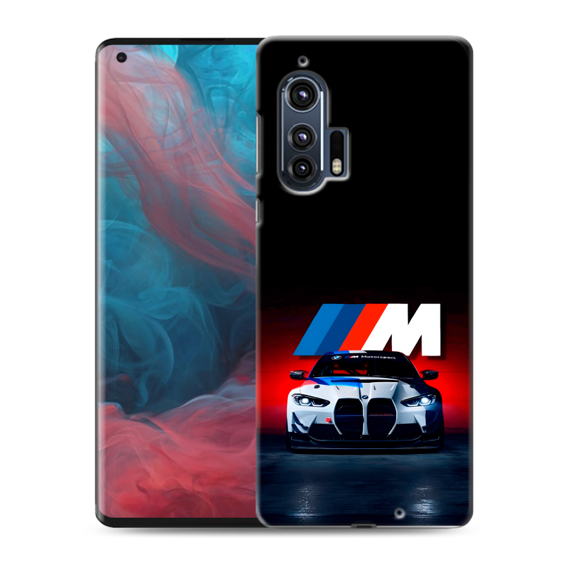 Силиконовый чехол на Motorola Edge Plus с принтом БМВ BMW Силиконовый чехол на Motorola Edge Plus с принтом БМВ BMW