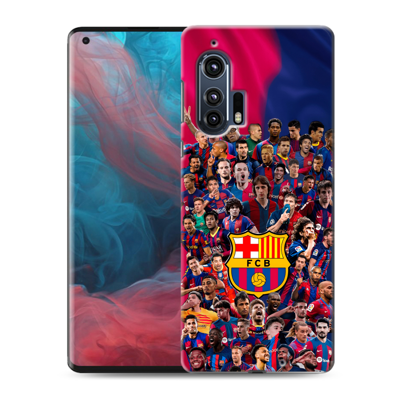 Силиконовый чехол на Motorola Edge Plus с принтом Барселона Barcelona Силиконовый чехол на Motorola Edge Plus с принтом Барселона Barcelona