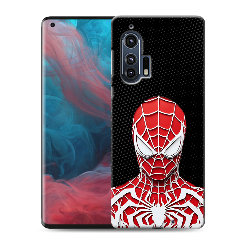 Силиконовый чехол на Motorola Edge Plus с принтом человек паук spiderman Силиконовый чехол на Motorola Edge Plus с принтом человек паук spiderman