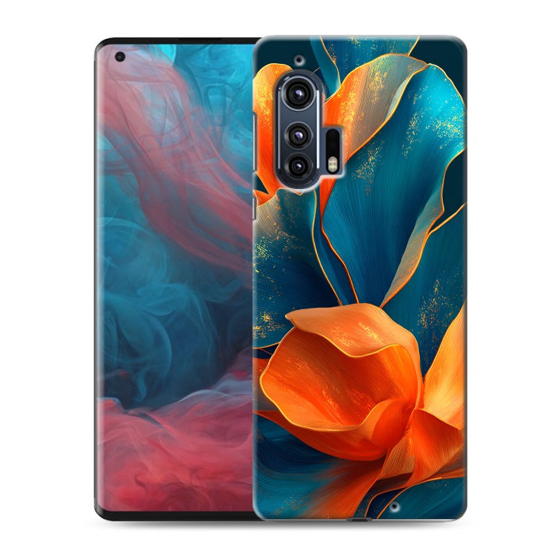 Силиконовый чехол на Motorola Edge Plus с принтом Цветы Силиконовый чехол на Motorola Edge Plus с принтом Цветы