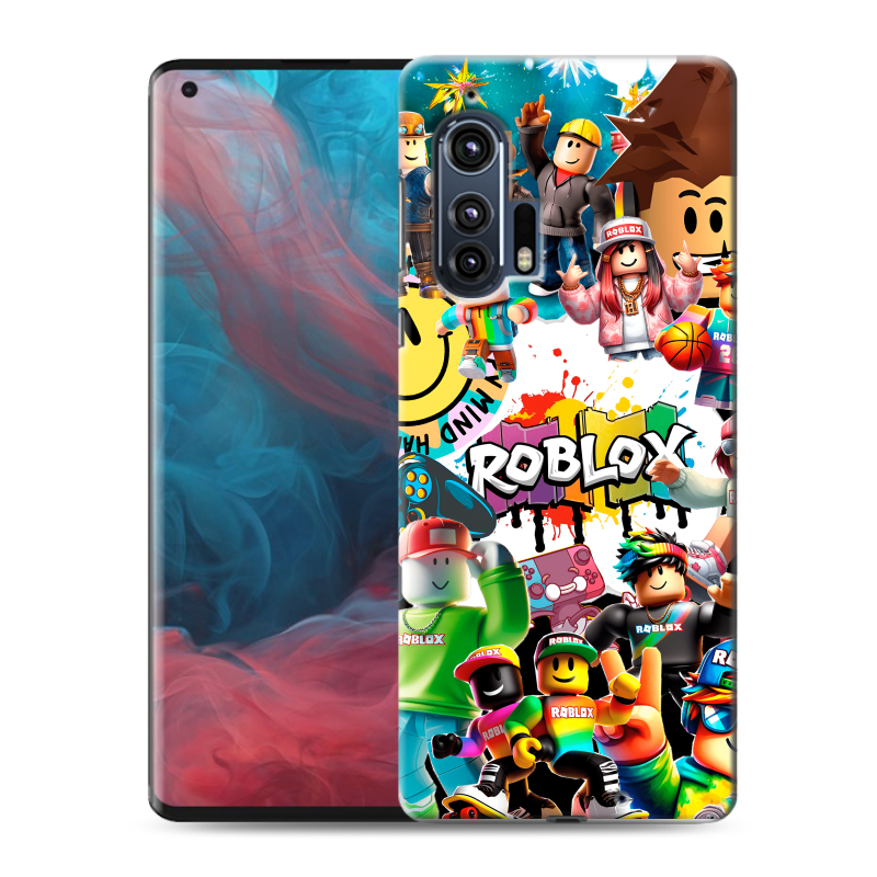 Силиконовый чехол на Motorola Edge Plus с принтом Roblox Роблокс Силиконовый чехол на Motorola Edge Plus с принтом Roblox Роблокс