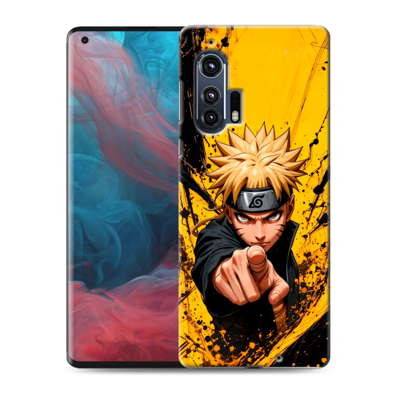 Силиконовый чехол на Motorola Edge Plus с принтом Naruto Наруто Силиконовый чехол на Motorola Edge Plus с принтом Naruto Наруто