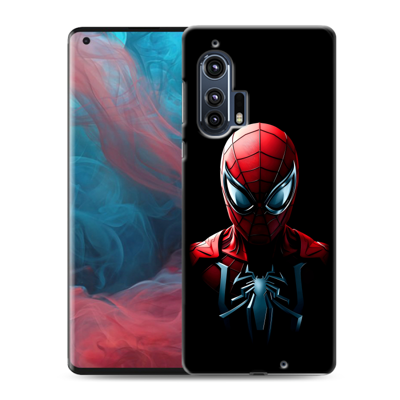 Силиконовый чехол на Motorola Edge Plus с принтом Spiderman Человек паук Силиконовый чехол на Motorola Edge Plus с принтом Spiderman Человек паук