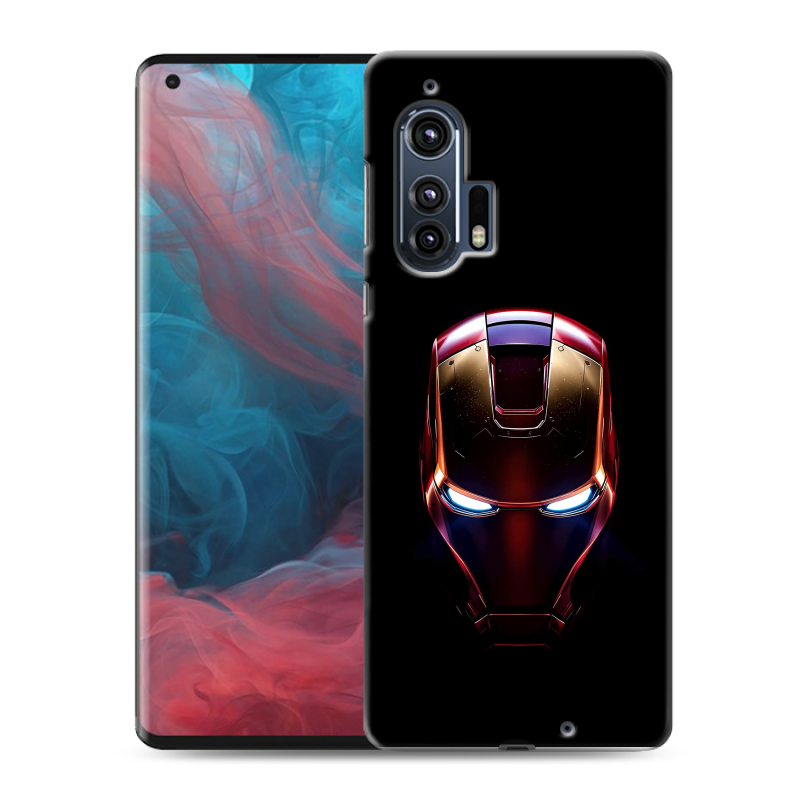 Силиконовый чехол на Motorola Edge Plus с принтом IronMan Железный человек Силиконовый чехол на Motorola Edge Plus с принтом IronMan Железный человек