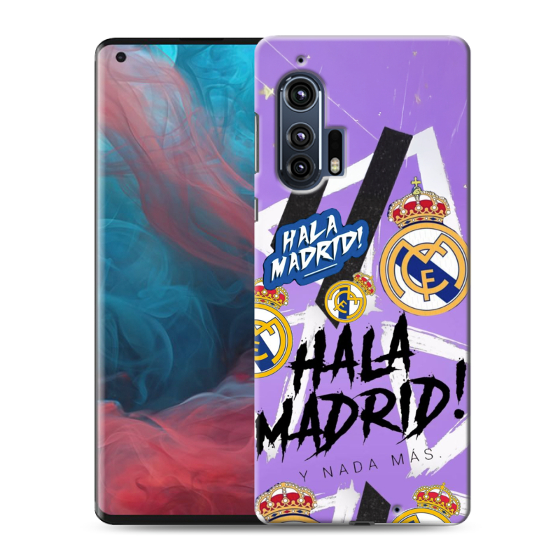 Силиконовый чехол на Motorola Edge Plus с принтом Real Madrid Реал Мадрид Силиконовый чехол на Motorola Edge Plus с принтом Real Madrid Реал Мадрид