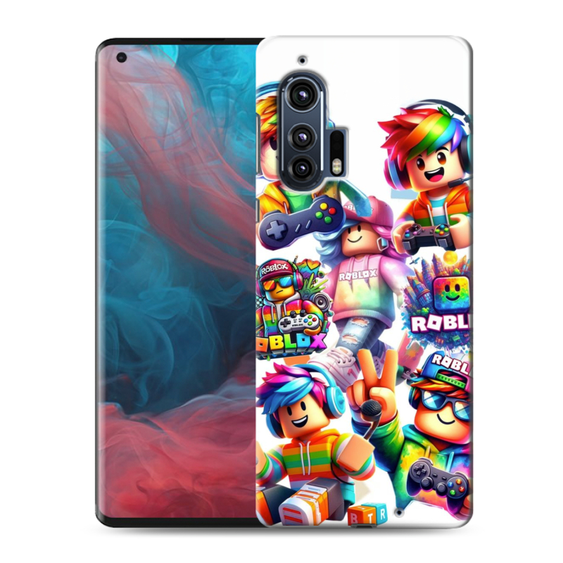 Силиконовый чехол на Motorola Edge Plus с принтом Roblox Роблокс Силиконовый чехол на Motorola Edge Plus с принтом Roblox Роблокс
