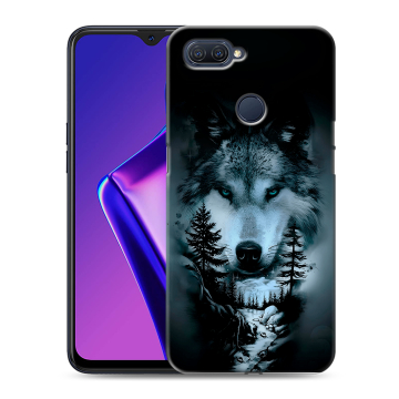Силиконовый чехол на OPPO A12 с принтом Лесной волк Силиконовый чехол на OPPO A12 с принтом Лесной волк