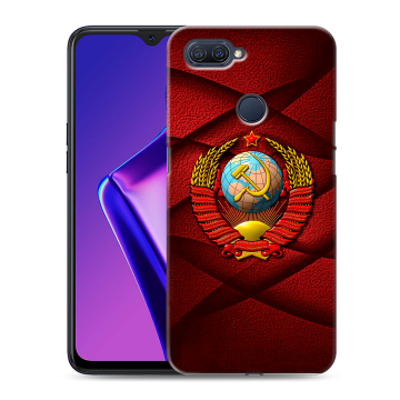 Силиконовый чехол на OPPO A12 с принтом Герб СССР Силиконовый чехол на OPPO A12 с принтом Герб СССР