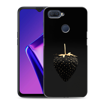 Силиконовый чехол на OPPO A12 с принтом Черная клубника Силиконовый чехол на OPPO A12 с принтом Черная клубника