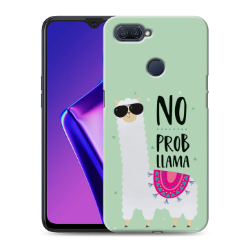 Силиконовый чехол на OPPO A12 с принтом Лама Силиконовый чехол на OPPO A12 с принтом Лама