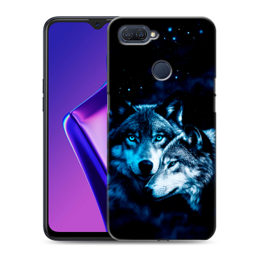 Силиконовый чехол на OPPO A12 с принтом Волки Силиконовый чехол на OPPO A12 с принтом Волки