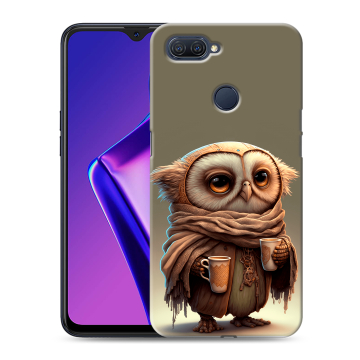 Силиконовый чехол на OPPO A12 с принтом Сова Силиконовый чехол на OPPO A12 с принтом Сова