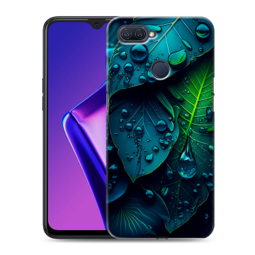 Силиконовый чехол на OPPO A12 с принтом Листья Силиконовый чехол на OPPO A12 с принтом Листья