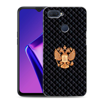 Силиконовый чехол на OPPO A12 с принтом Герб России принт Силиконовый чехол на OPPO A12 с принтом Герб России принт