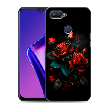 Силиконовый чехол на OPPO A12 с принтом Розы красные Силиконовый чехол на OPPO A12 с принтом Розы красные