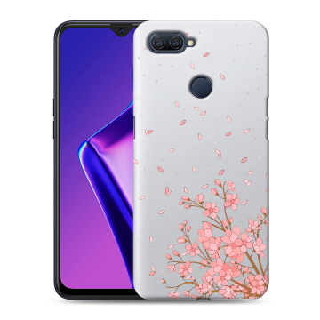 Силиконовый чехол на OPPO A12 с принтом Ветка сакуры Силиконовый чехол на OPPO A12 с принтом Ветка сакуры