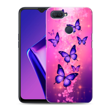 Силиконовый чехол на OPPO A12 с принтом Бабочки Силиконовый чехол на OPPO A12 с принтом Бабочки