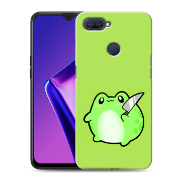 Силиконовый чехол на OPPO A12 с принтом Лягушенок Силиконовый чехол на OPPO A12 с принтом Лягушенок