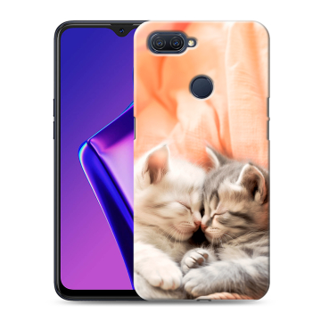 Силиконовый чехол на OPPO A12 с принтом Котята