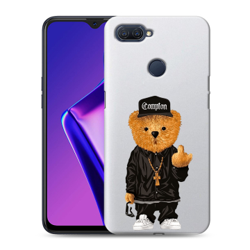 Силиконовый чехол на OPPO A12 с принтом Мишка Силиконовый чехол на OPPO A12 с принтом Мишка