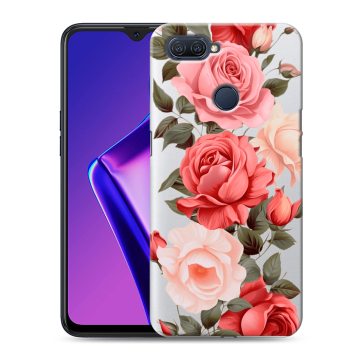 Силиконовый чехол на OPPO A12 с принтом Розы Силиконовый чехол на OPPO A12 с принтом Розы