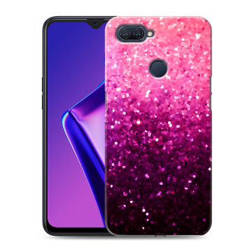 Силиконовый чехол на OPPO A12 с принтом Блестки