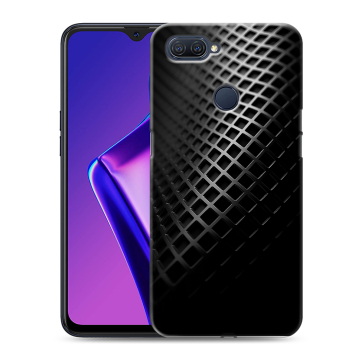 Силиконовый чехол на OPPO A12 с принтом Текстура металла Силиконовый чехол на OPPO A12 с принтом Текстура металла