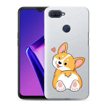 Силиконовый чехол на OPPO A12 с принтом Корги Силиконовый чехол на OPPO A12 с принтом Корги