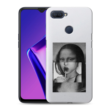 Силиконовый чехол на OPPO A12 с принтом Мона Лиза Силиконовый чехол на OPPO A12 с принтом Мона Лиза