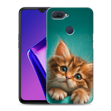 Силиконовый чехол на OPPO A12 с принтом котенок Силиконовый чехол на OPPO A12 с принтом котенок