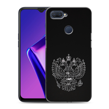 Силиконовый чехол на OPPO A12 с принтом Герб России
