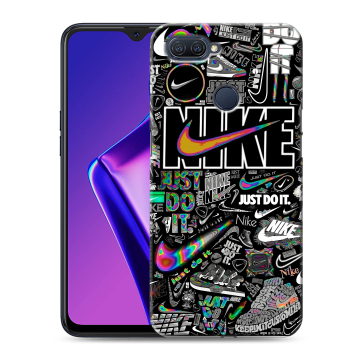 Силиконовый чехол на OPPO A12 с принтом Найк